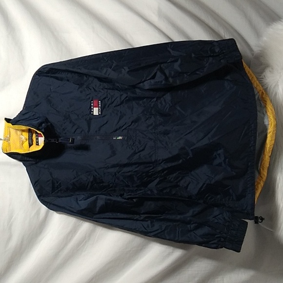 SALE! Tommy Hilfiger Half Zip Pullover Windbreaker Jacket Sz.S/P Oversized - Picture 3 of 11